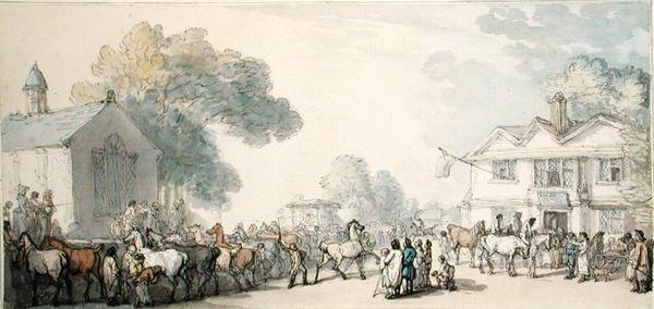 Fiera dei cavalli, Southampton da Thomas Rowlandson