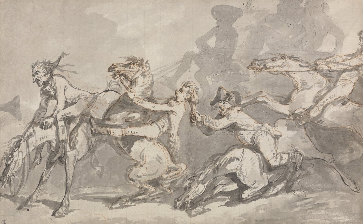 Scontro tra cavalieri da Thomas Rowlandson