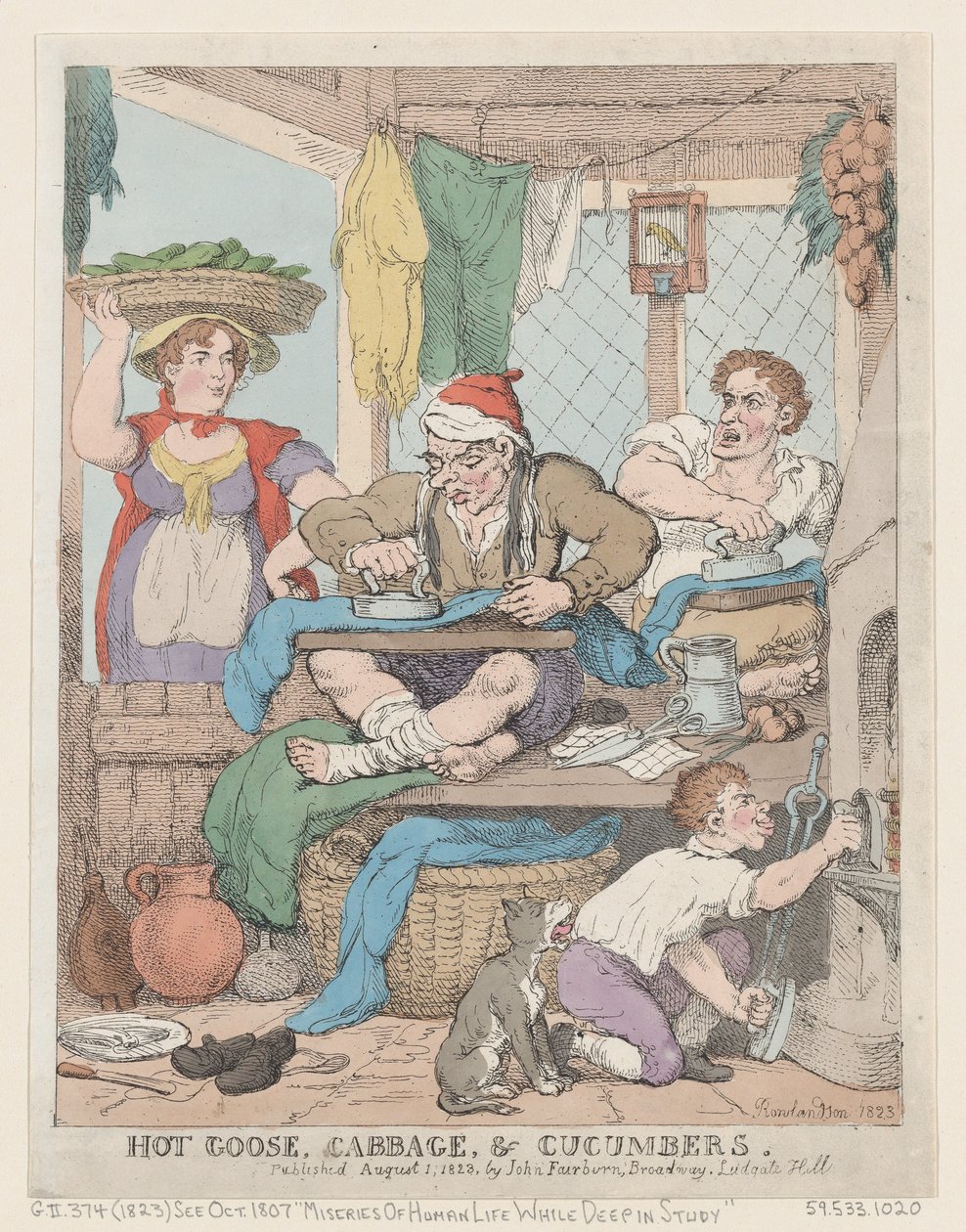 Oca Calda, Cavolo e Cetrioli da Thomas Rowlandson