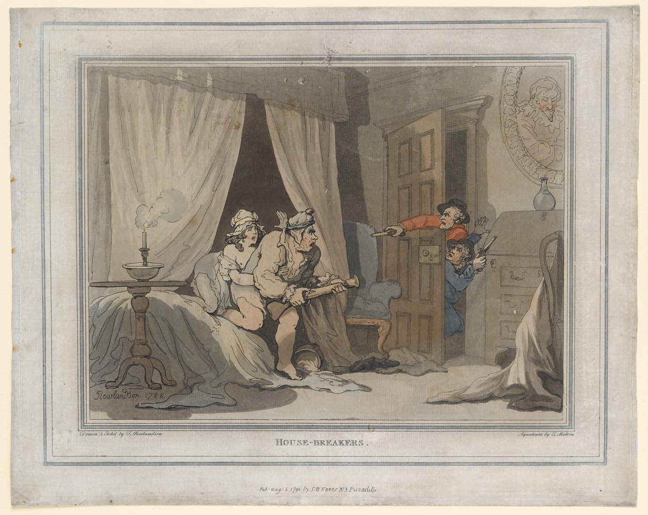 Scassinatori, stampa realizzata da Thomas Molten, 1791 da Thomas Rowlandson