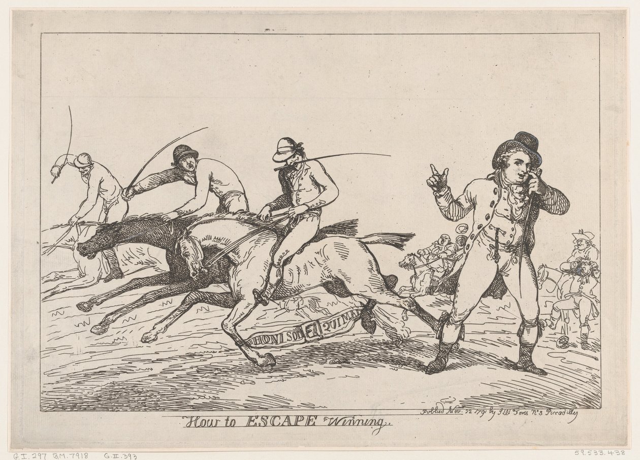 Come sfuggire alla vittoria, 22 novembre 1791 da Thomas Rowlandson