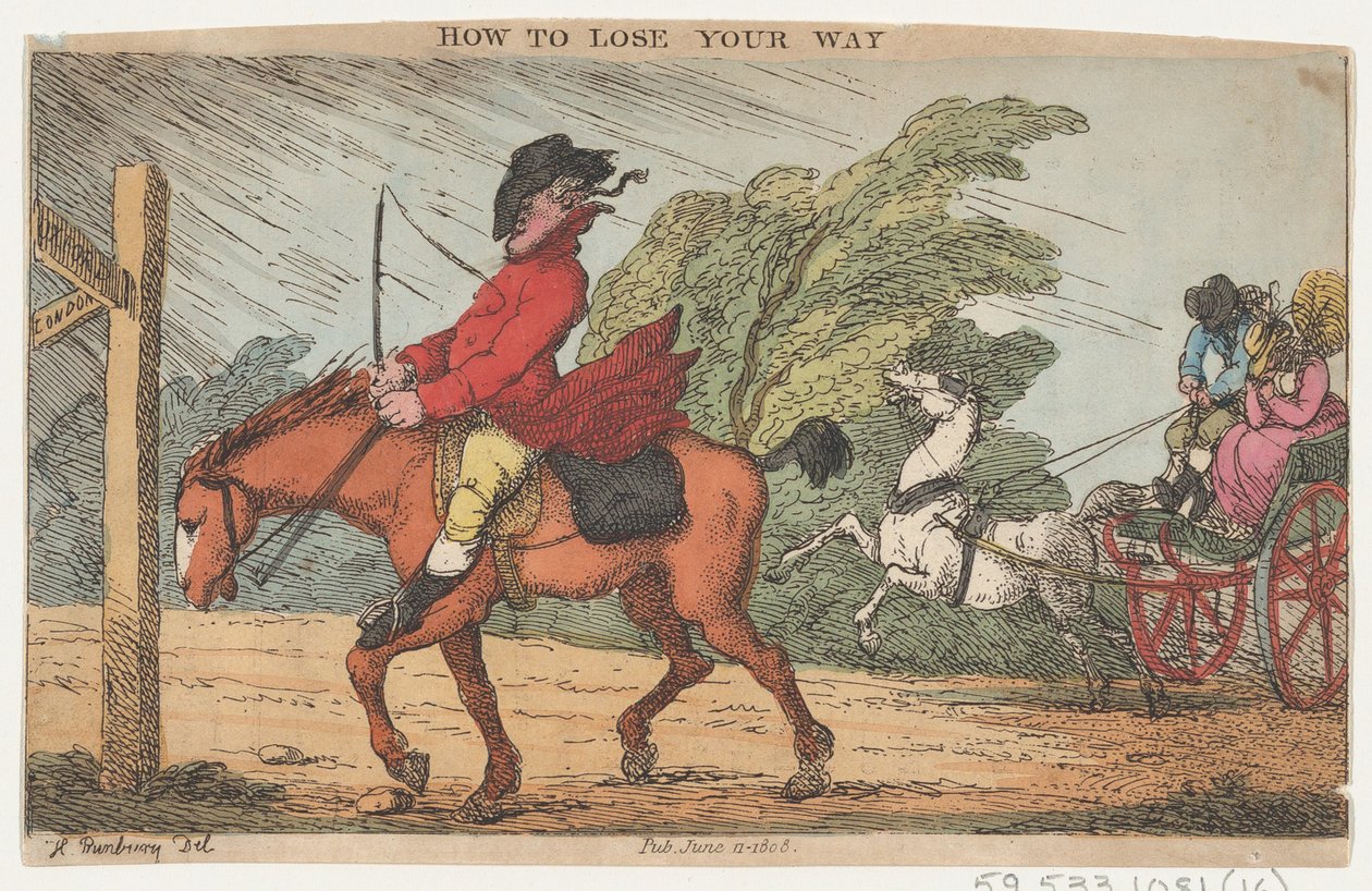 Come perdere la strada, 11 giugno 1808 da Thomas Rowlandson