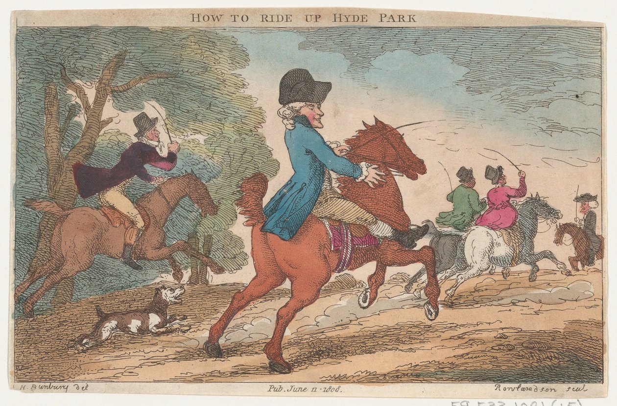 Come Cavalcare su Hyde Park da Thomas Rowlandson
