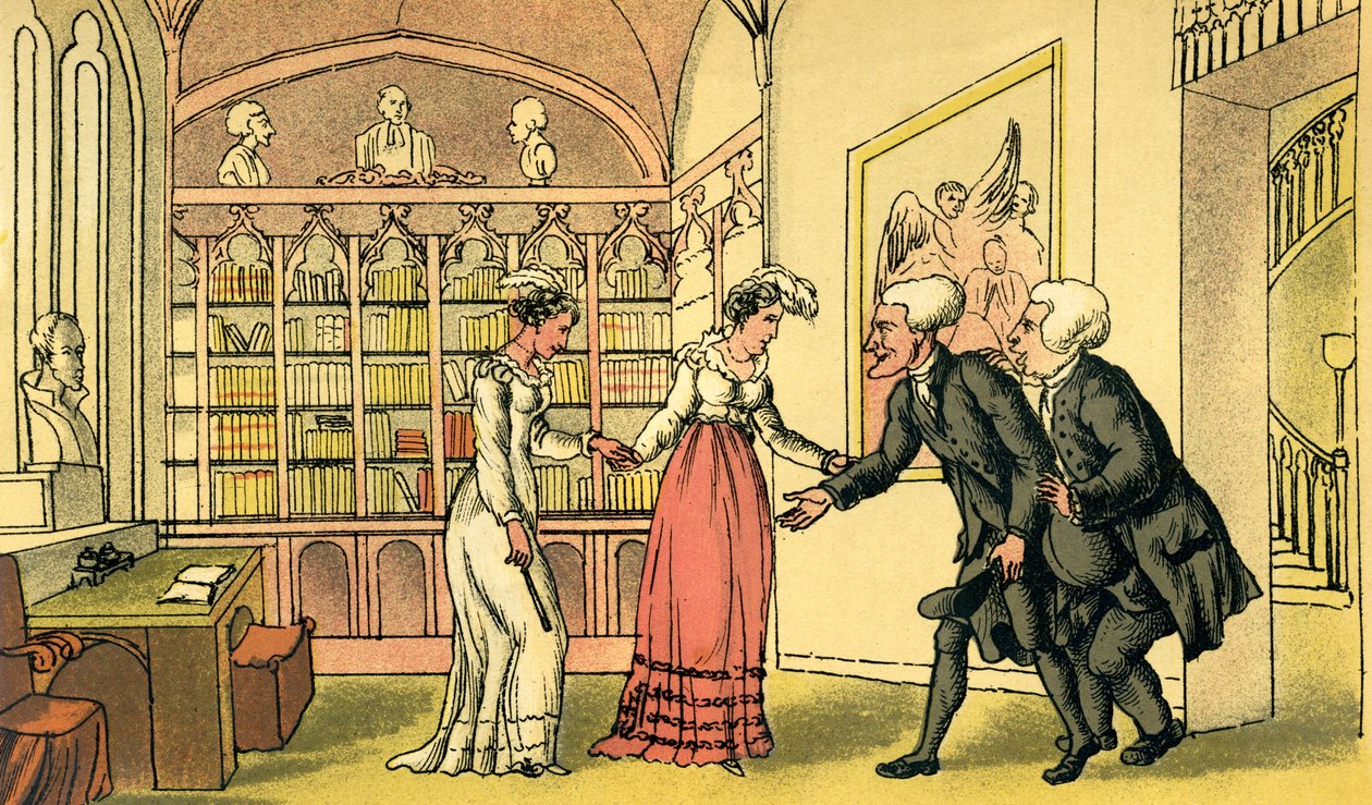 Introduzione al corteggiamento da Thomas Rowlandson