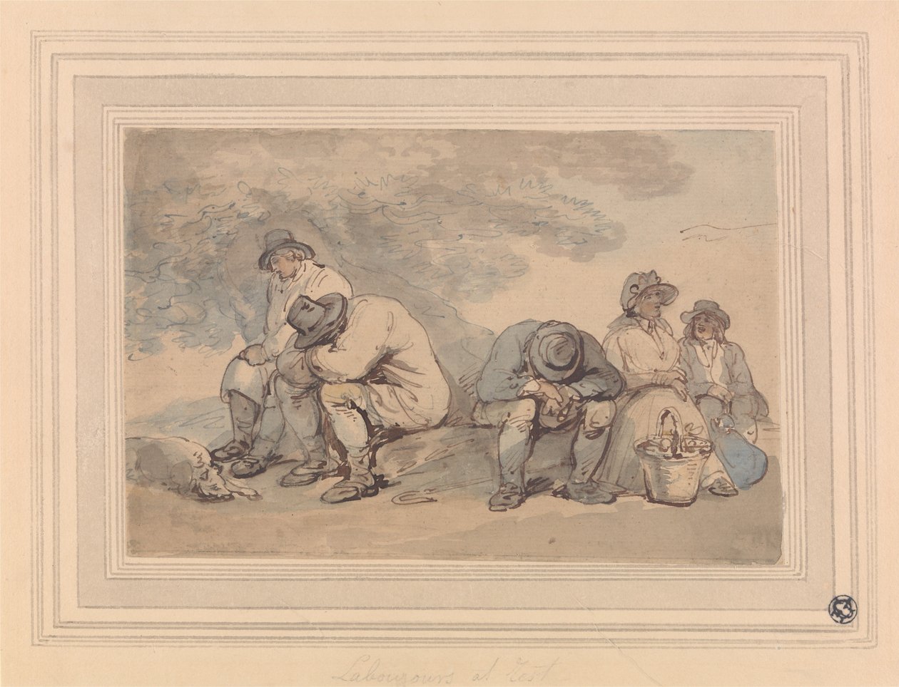 Lavoratori a riposo da Thomas Rowlandson