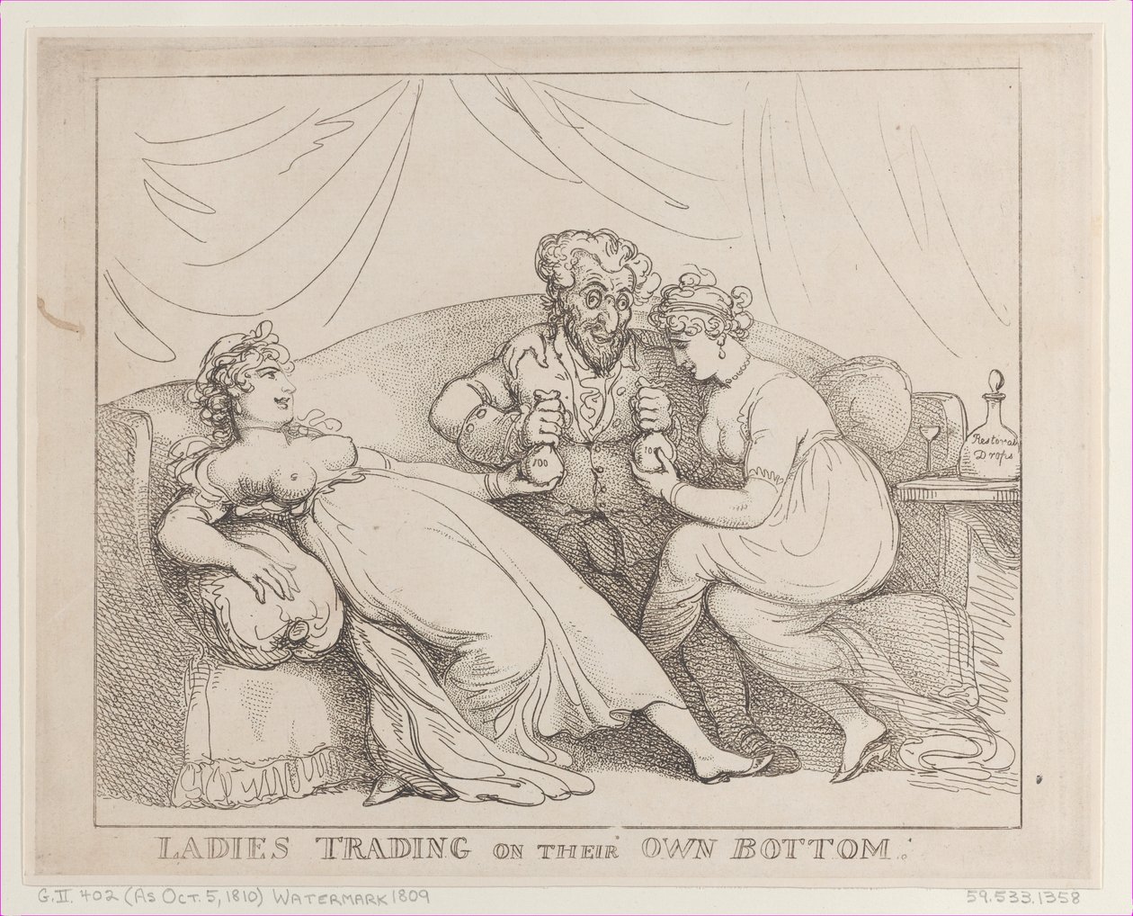 Donne che commerciano per conto proprio da Thomas Rowlandson