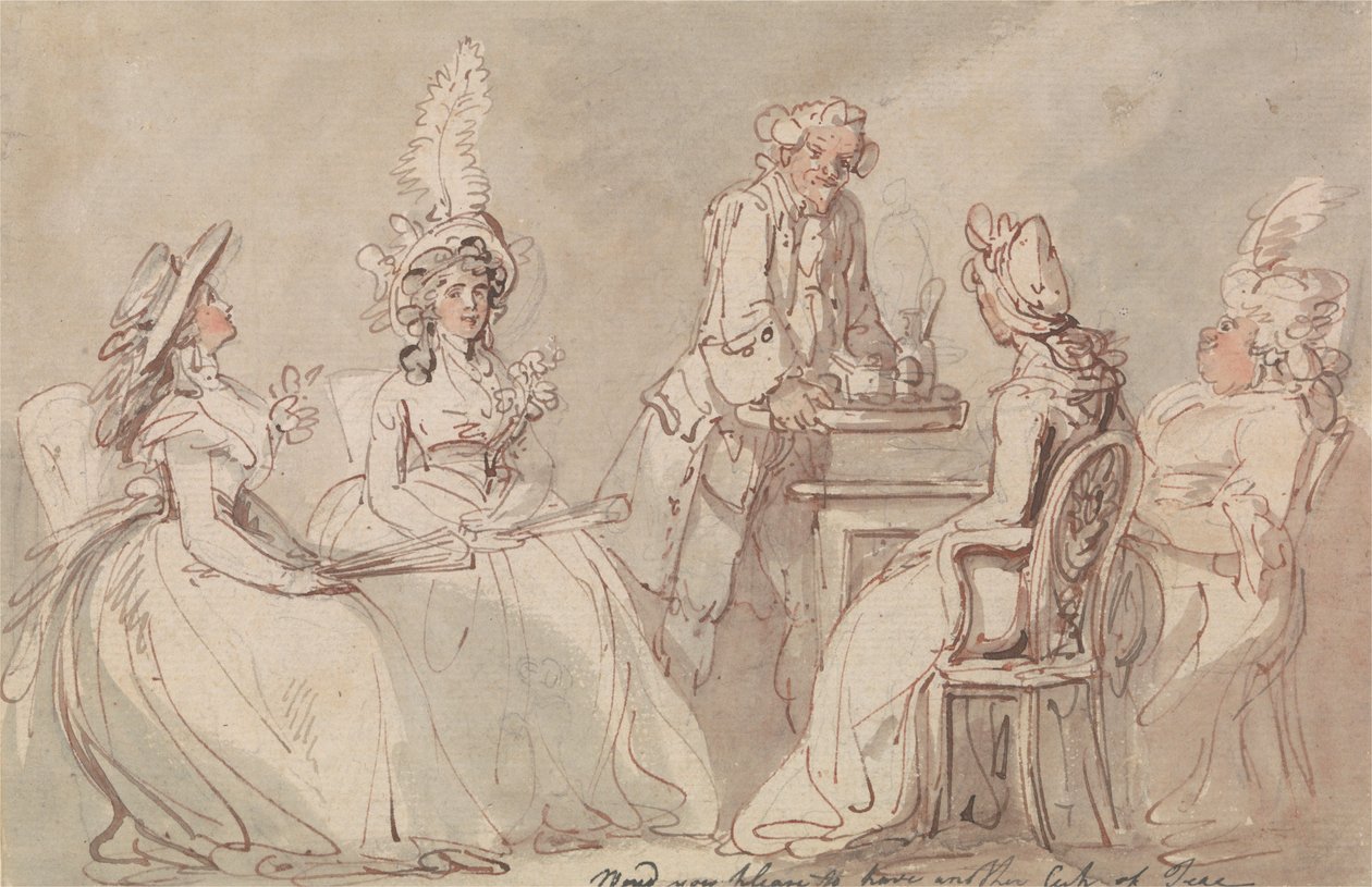 Signore al tè da Thomas Rowlandson