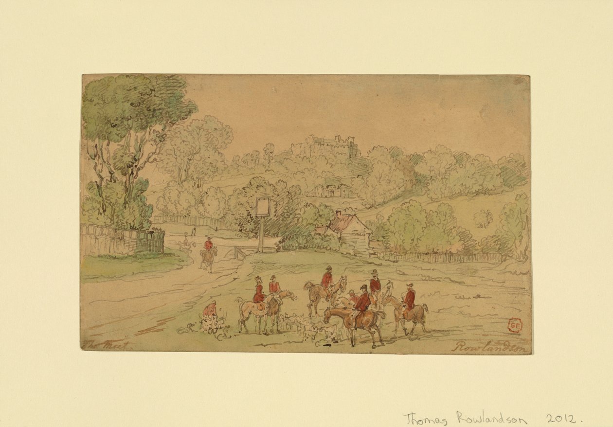 Paesaggio con scena di caccia da Thomas Rowlandson