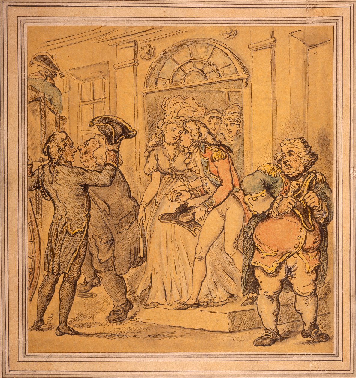 Partenza dopo una festa, fine XVIII-inizio XIX secolo da Thomas Rowlandson