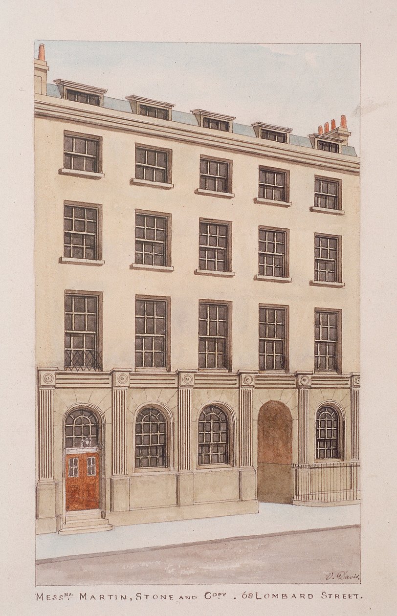 Lombard Street, Londra da Thomas Rowlandson