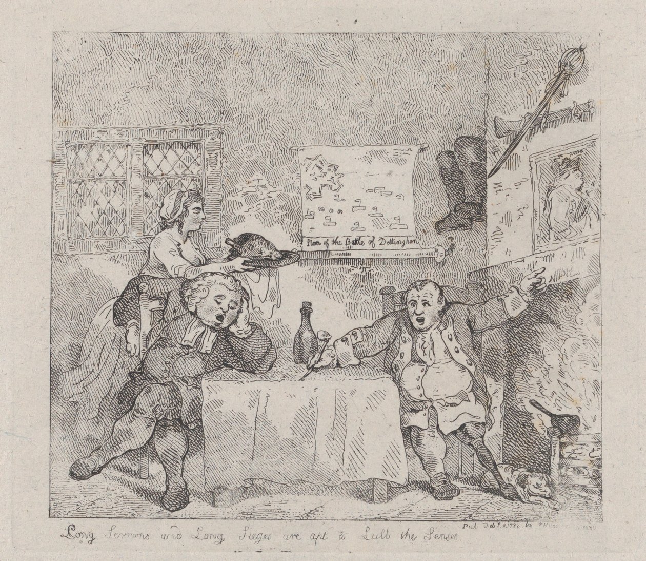 Lunghi sermoni e lunghi assedi tendono a intorpidire i sensi, 11 febbraio 1783 da Thomas Rowlandson