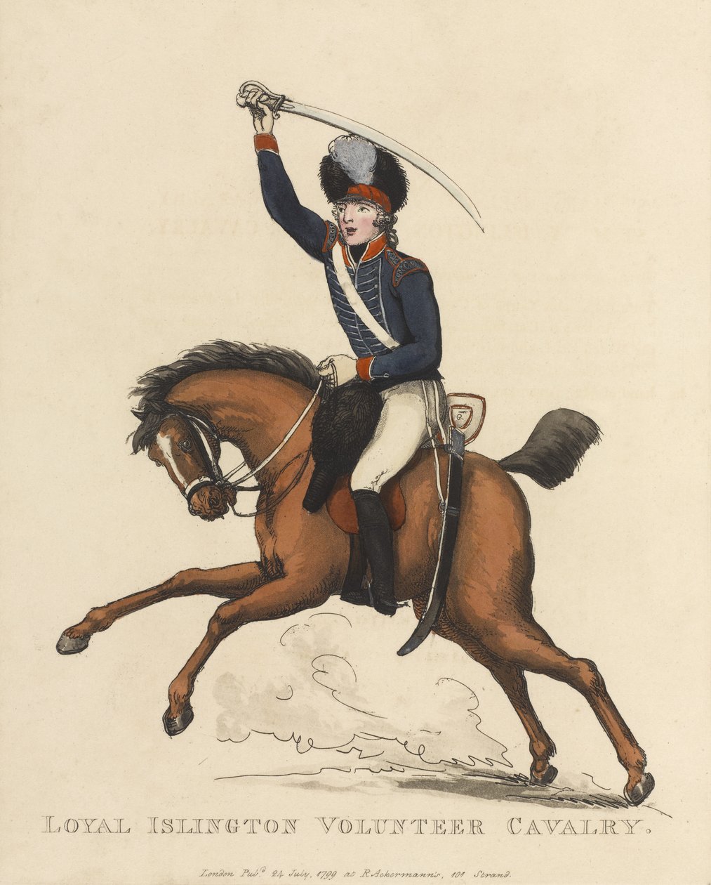 Loyal Islington Volunteer Cavalry da Thomas Rowlandson