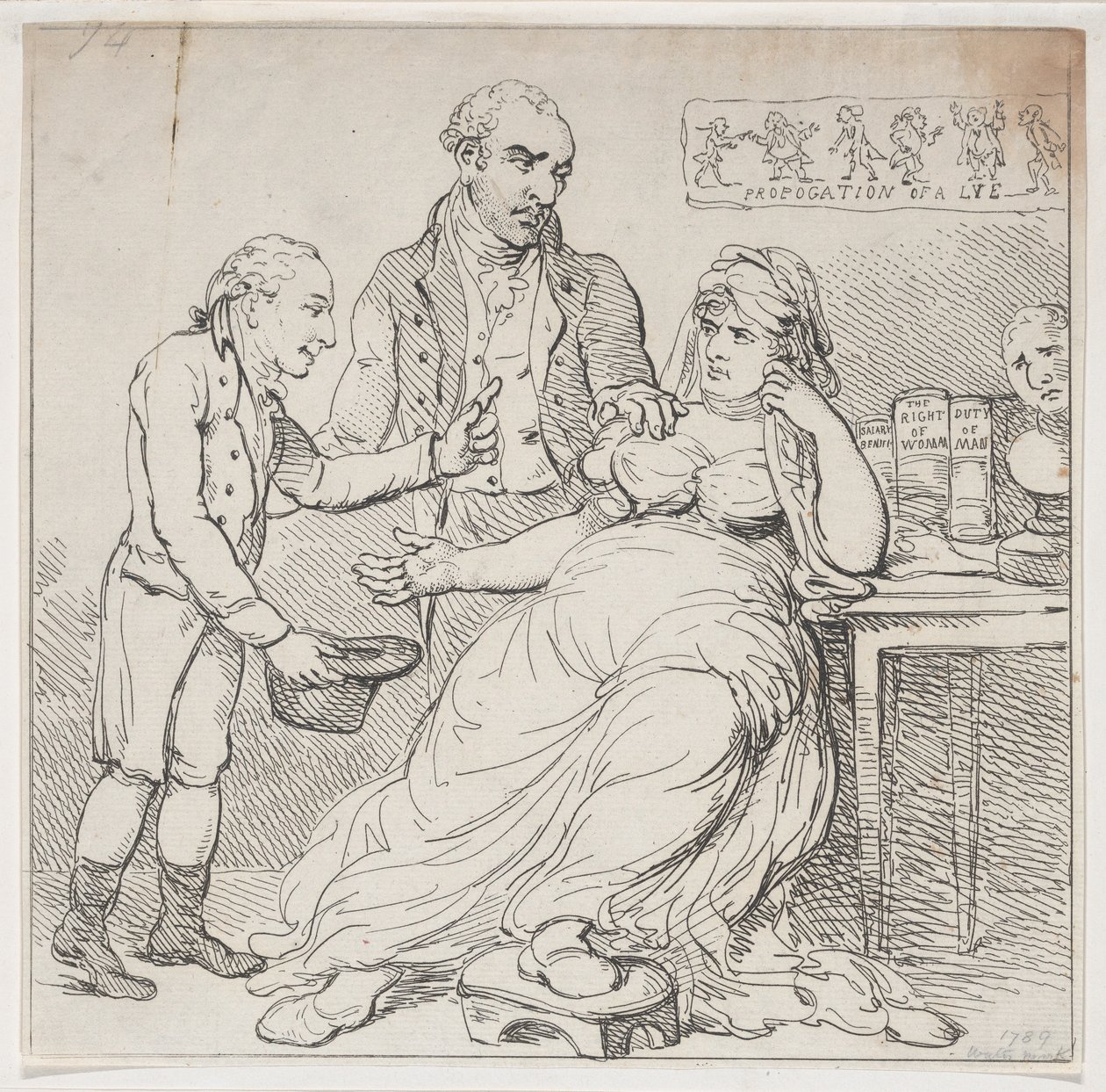 Melpomene in depressione, o gioco infantile difeso da monarchi teatrali, 14 dicembre 1804 da Thomas Rowlandson