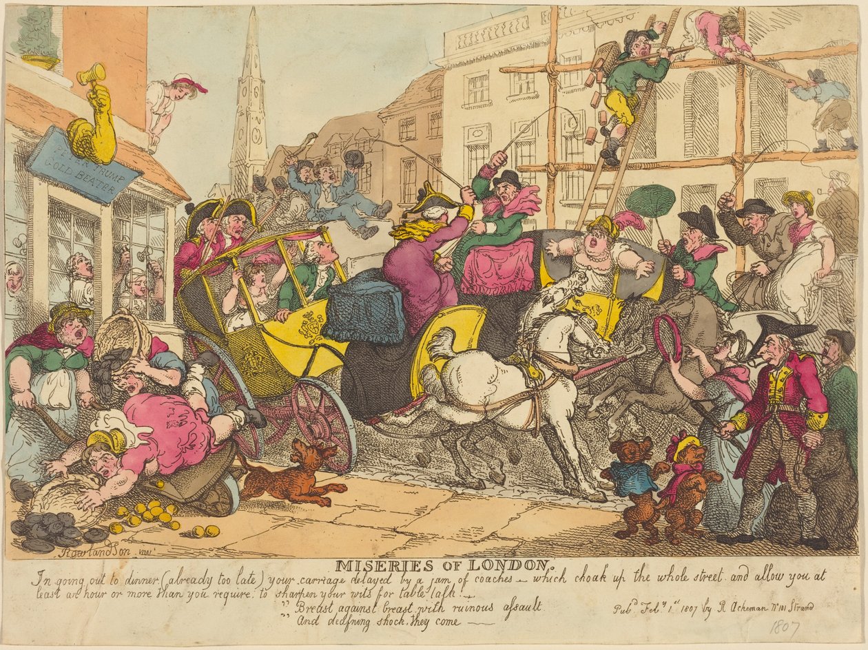 Le miserie di Londra da Thomas Rowlandson