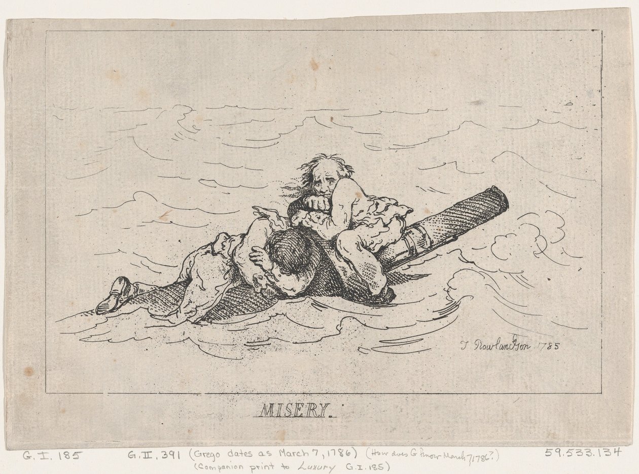 Miseria, 1785 da Thomas Rowlandson