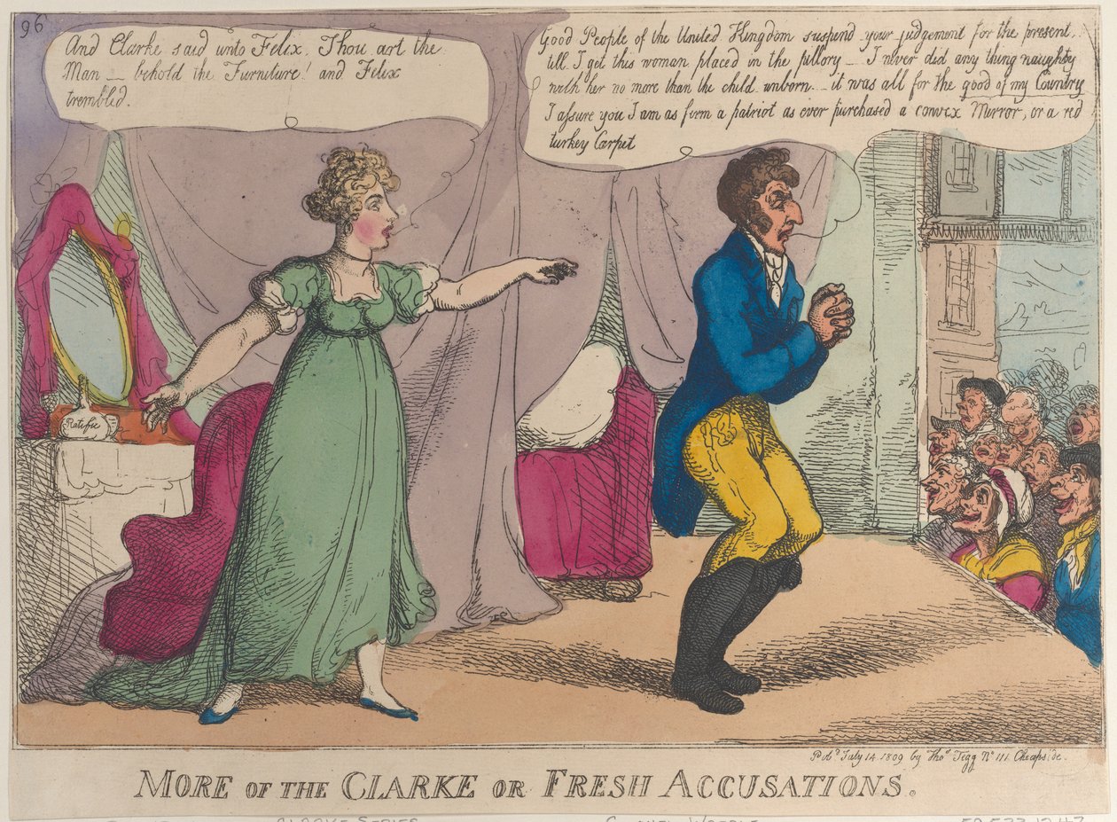 Più accuse di Clarke o nuove accuse da Thomas Rowlandson