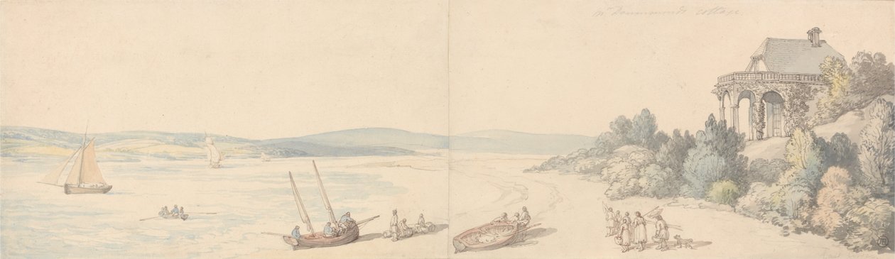 Il Cottage del Signor Drummond, East Cowes, Isola di Wight da Thomas Rowlandson