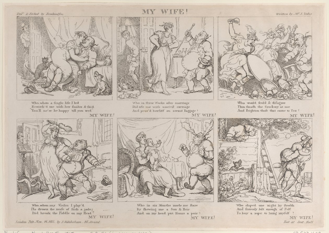 Mia moglie! da Thomas Rowlandson