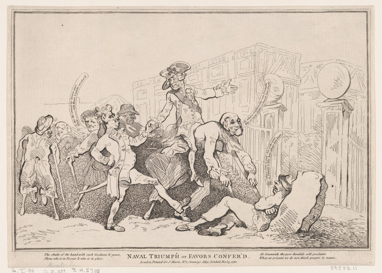 Trionfo navale, o favori concessi da Thomas Rowlandson