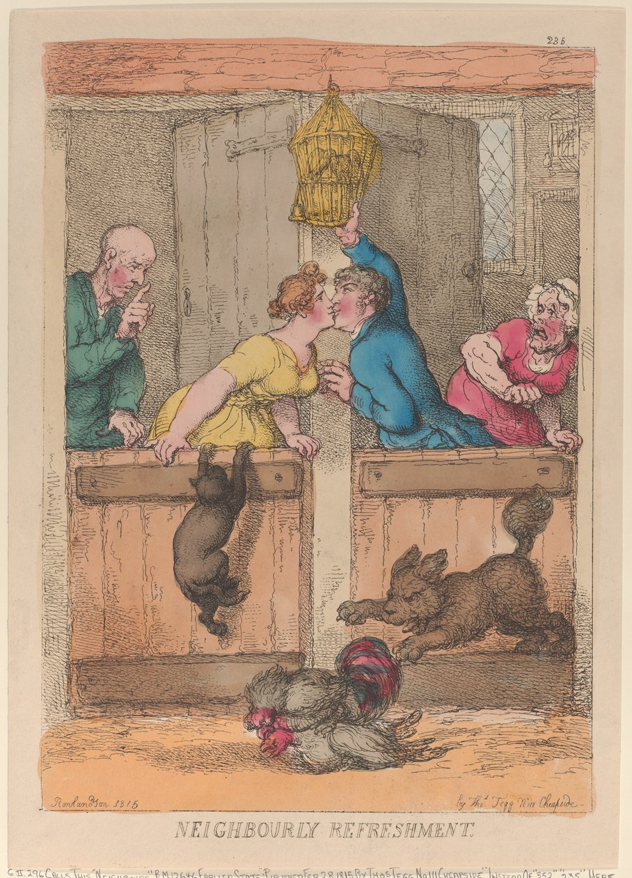 Rinfresco tra vicini da Thomas Rowlandson