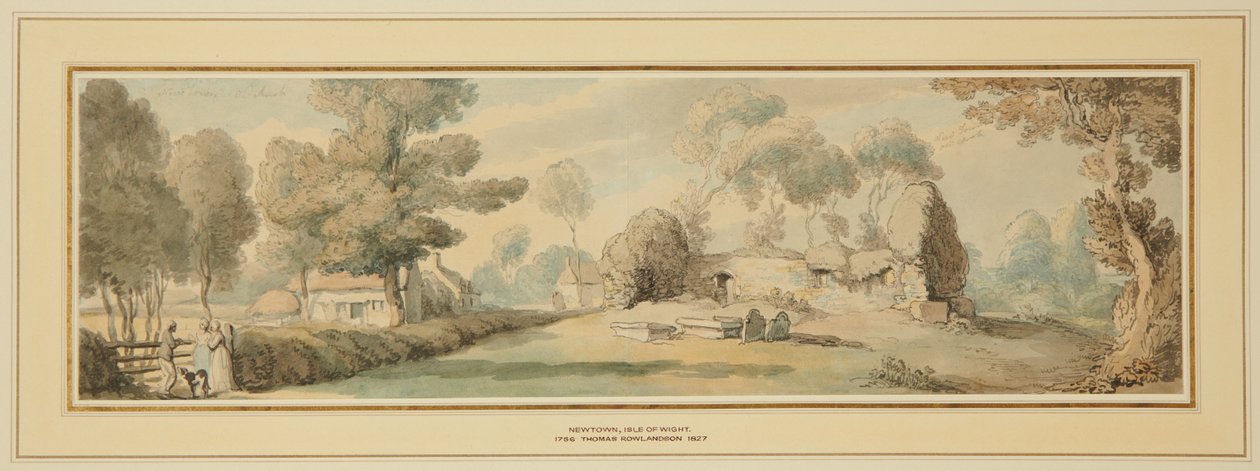 Città nuova, chiesa antica (Isola di Wight) da Thomas Rowlandson