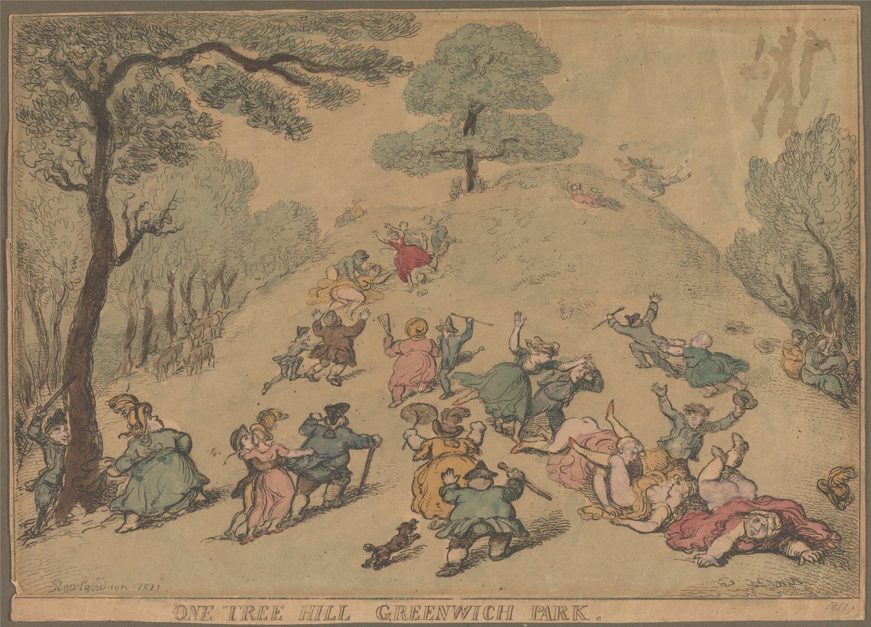 One Tree Hill, Greenwich Park da Thomas Rowlandson
