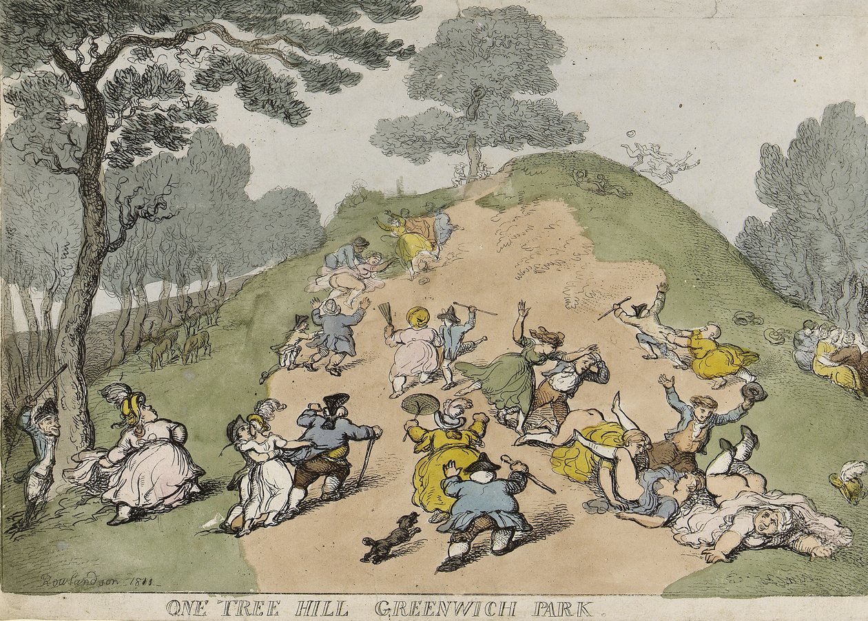 One Tree Hill, nel Greenwich Park (Inghilterra) da Thomas Rowlandson