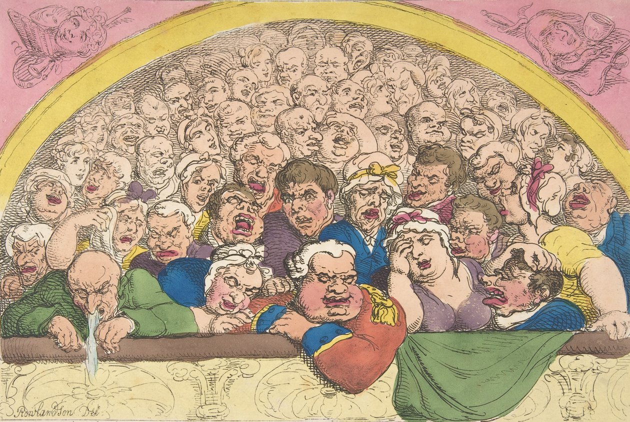 Pidgeon Hole. Un espediente del Convent Garden per rinchiudere gli dei da Thomas Rowlandson