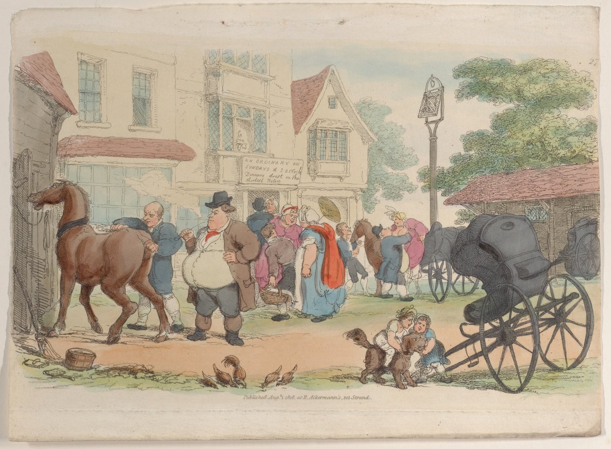 Tavola 27, da World in Miniature, 1816 da Thomas Rowlandson