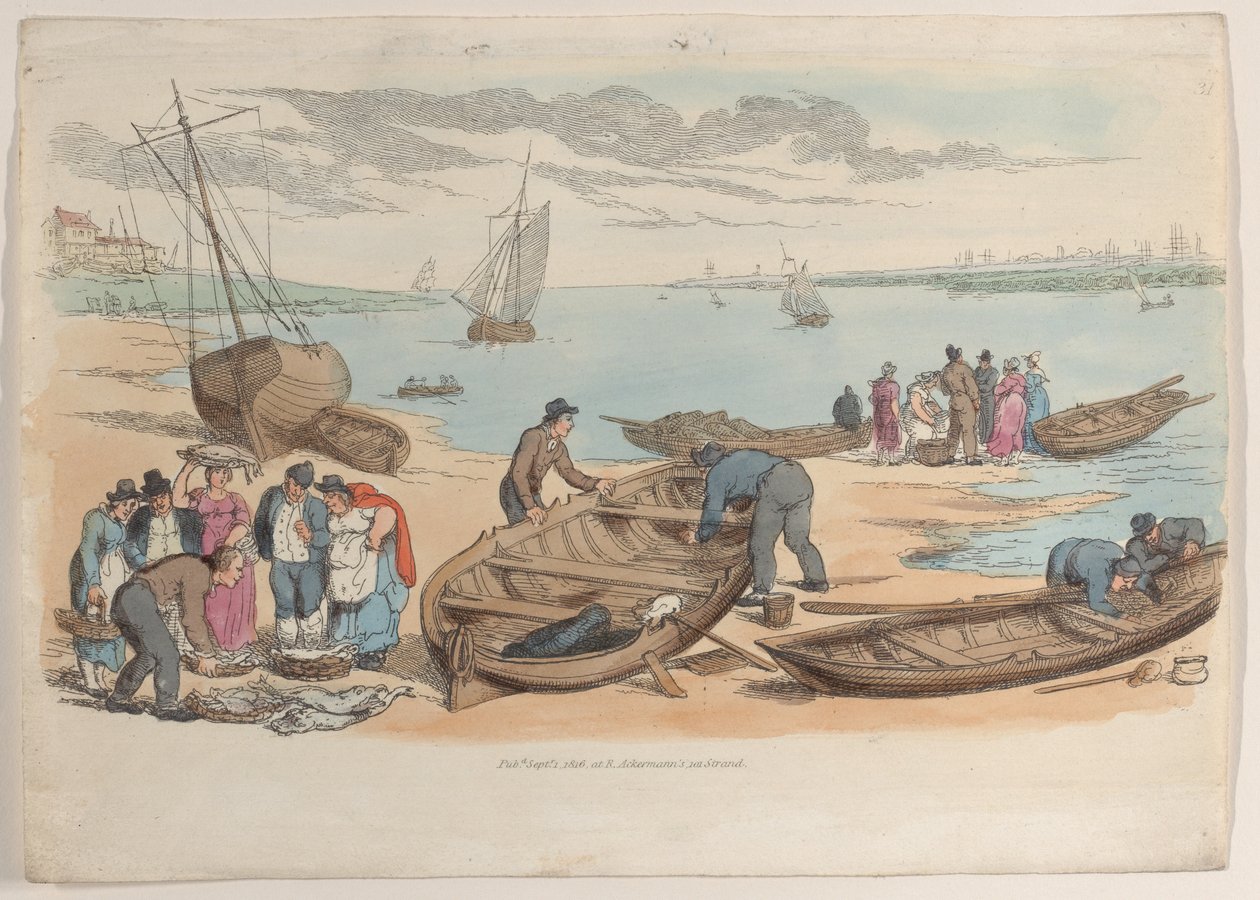 Tavola 31, da Il mondo in miniatura, 1816 da Thomas Rowlandson