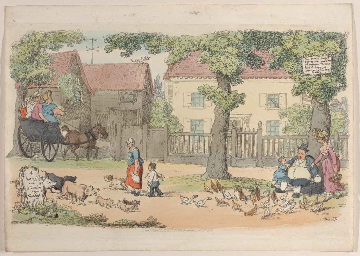 Tavola 32, da World in Miniature, 1816 da Thomas Rowlandson