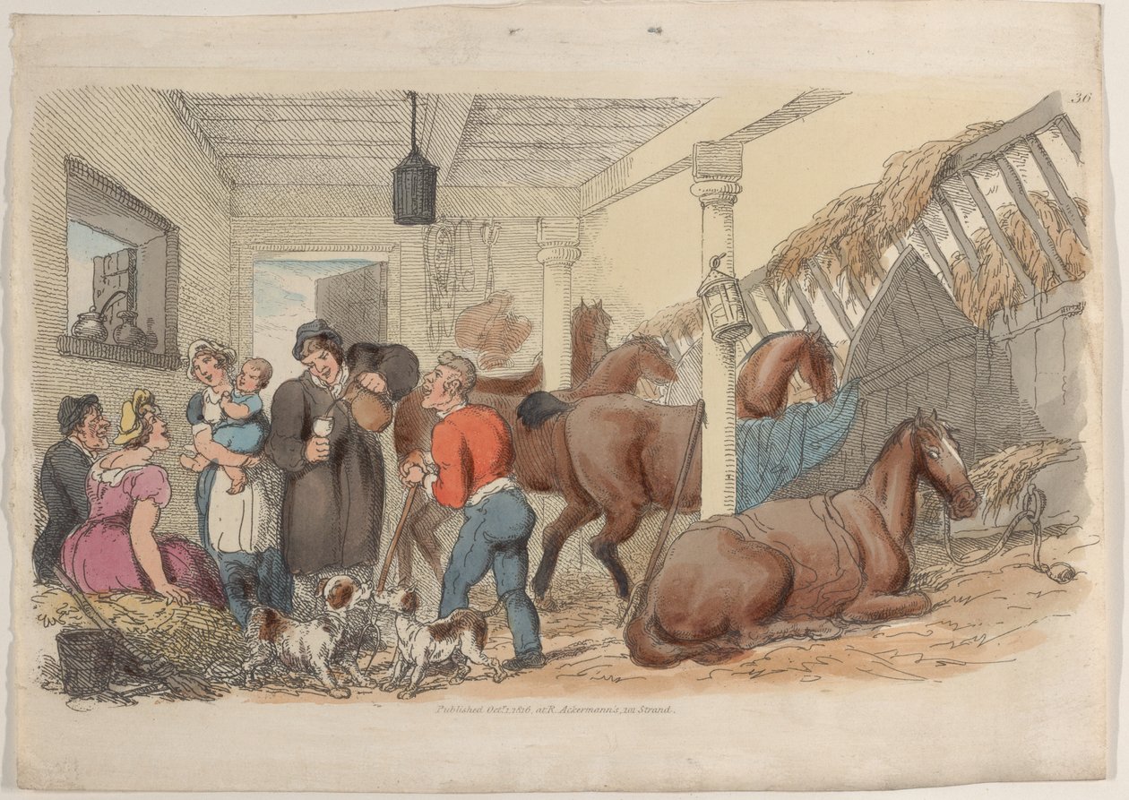 Tavola 36, da Il Mondo in Miniatura da Thomas Rowlandson