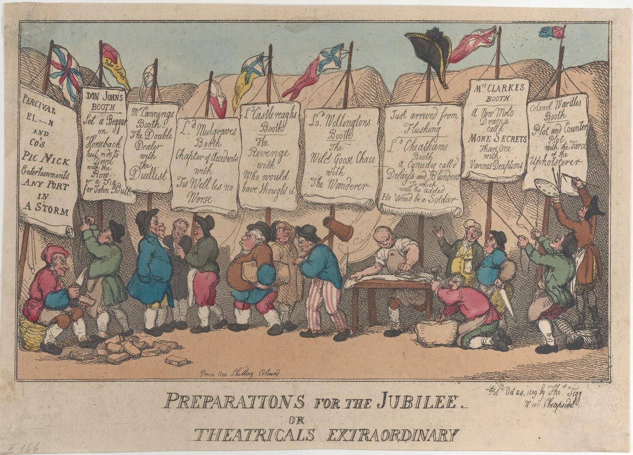 Preparativi per il Giubileo o Spettacoli Straordinari, 24 ottobre 1809 da Thomas Rowlandson
