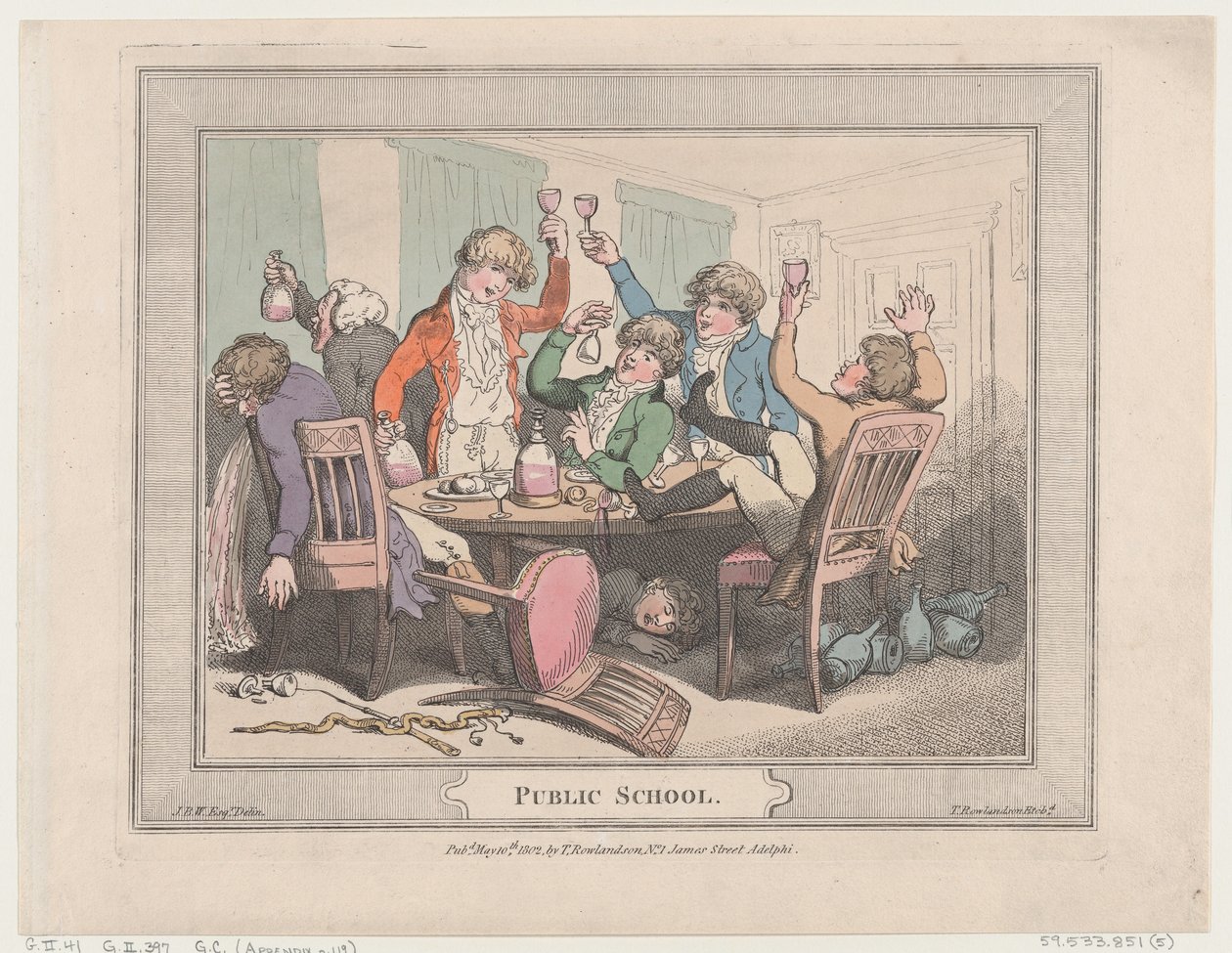 Scuola pubblica, 10 maggio 1802 da Thomas Rowlandson