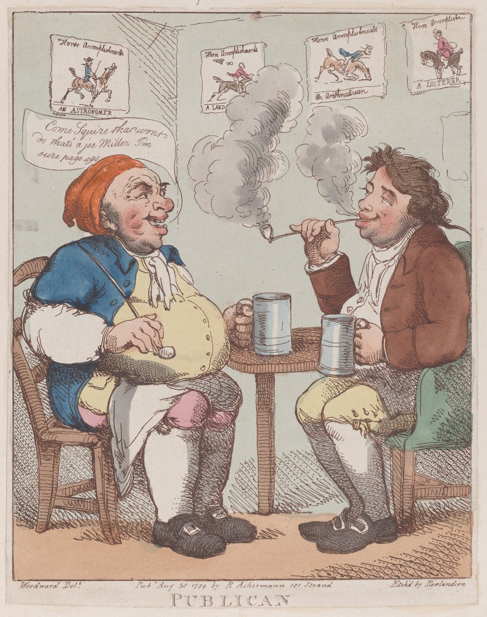 Pubblicano, 30 agosto 1799 da Thomas Rowlandson