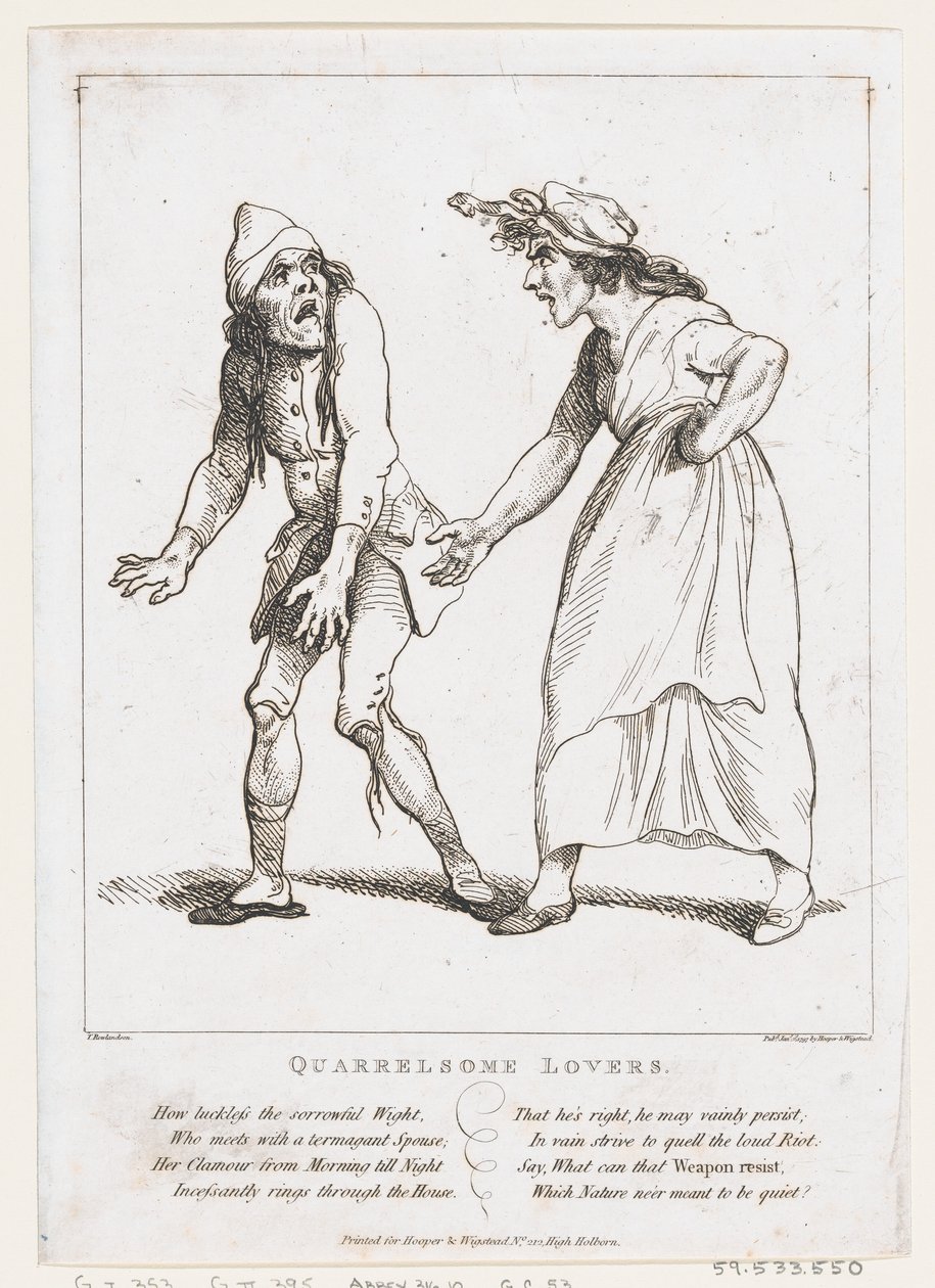 Amanti Litigiosi, 2 gennaio 1797 da Thomas Rowlandson