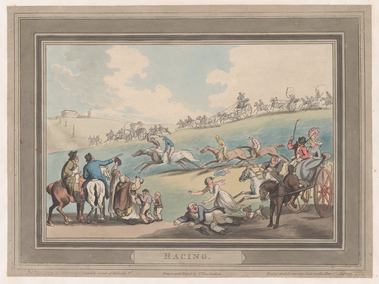 Corsa [La partenza], 1 gennaio 1799 da Thomas Rowlandson