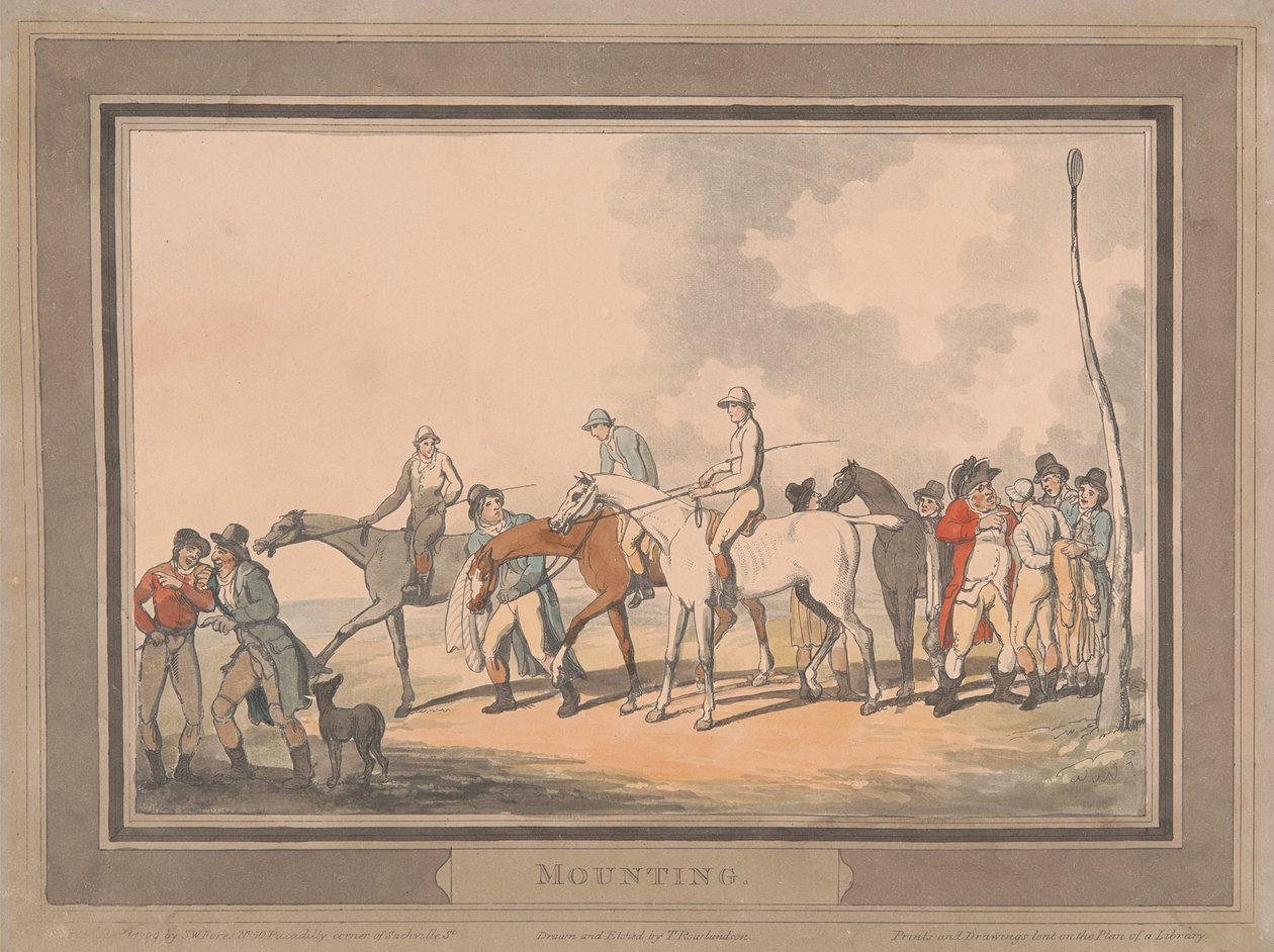 Corse [set da sei]:  3. Montaggio da Thomas Rowlandson