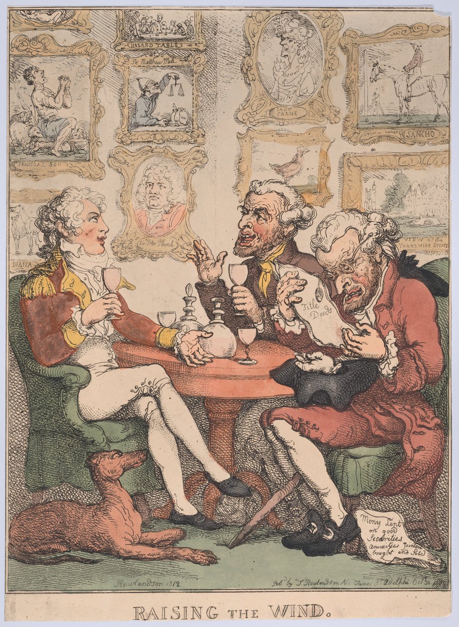 Raising the Wind da Thomas Rowlandson
