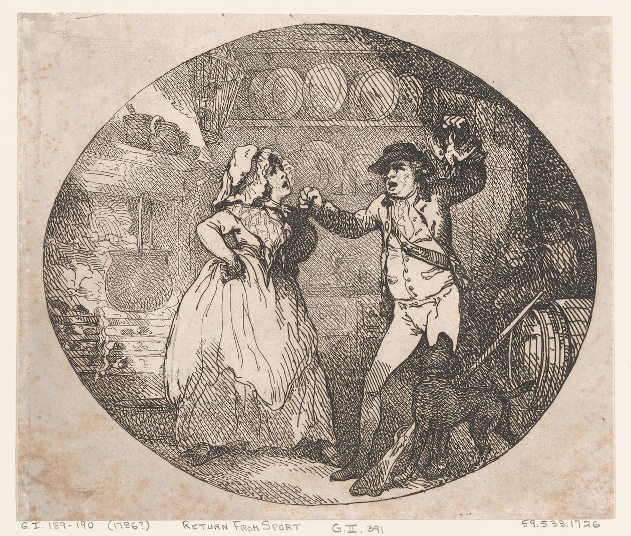 Ritorno dalla caccia da Thomas Rowlandson