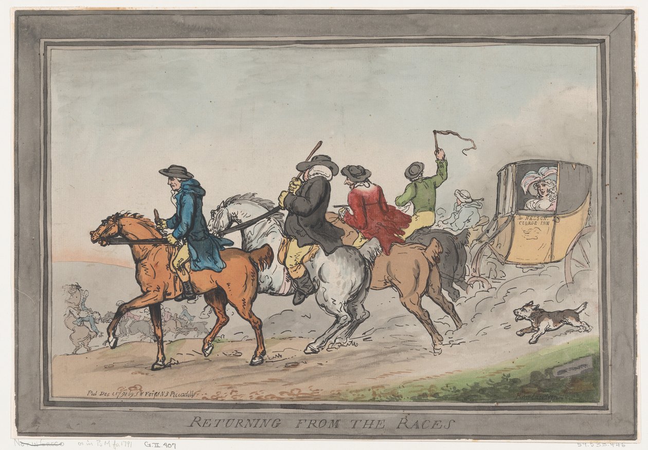 Ritorno dalle corse, 1 dicembre 1791 da Thomas Rowlandson