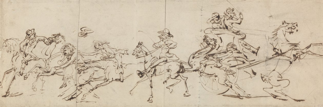 Incidenti in moto e in auto da Thomas Rowlandson