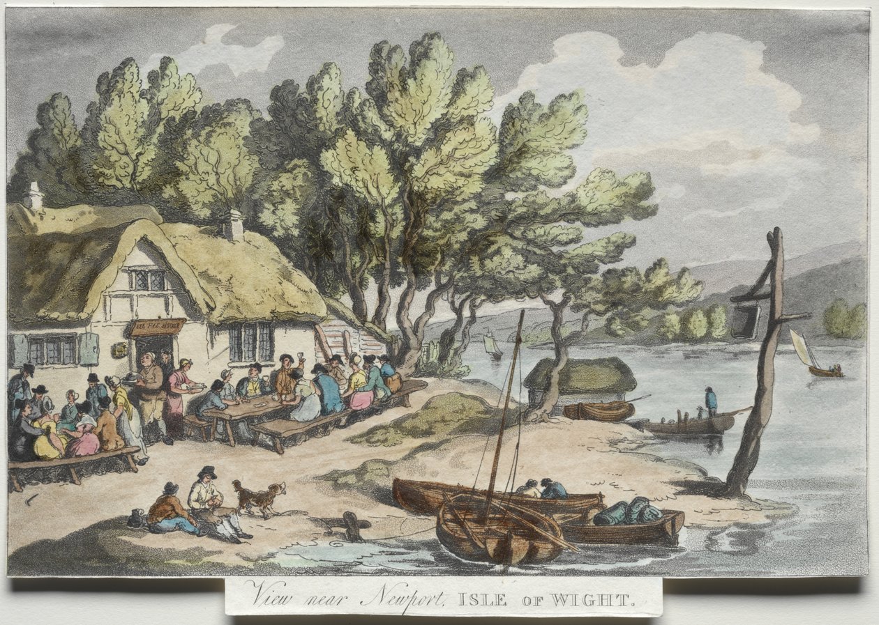 "Sketches from Nature" di Rowlandson: Veduta nei pressi di Newport, Isola di Wight da Thomas Rowlandson