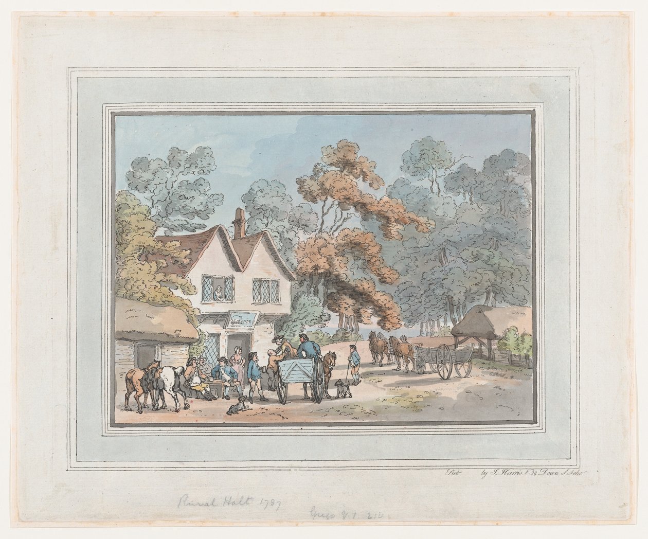 Sosta rurale, 1787 da Thomas Rowlandson