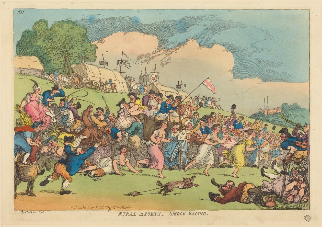 Sport rurali. Gare con il grembiule da Thomas Rowlandson