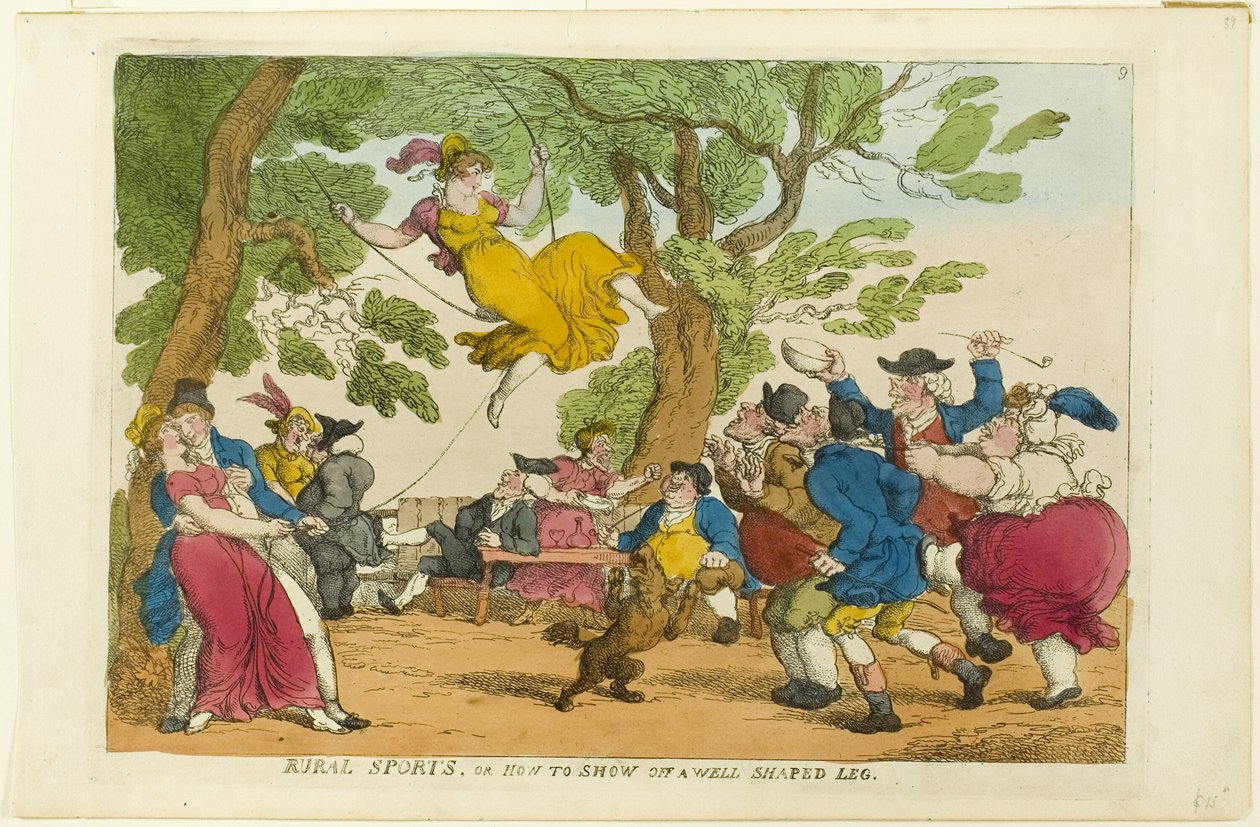 Sport Rurali, o Come Mostrare una Gamba Ben Formata da Thomas Rowlandson
