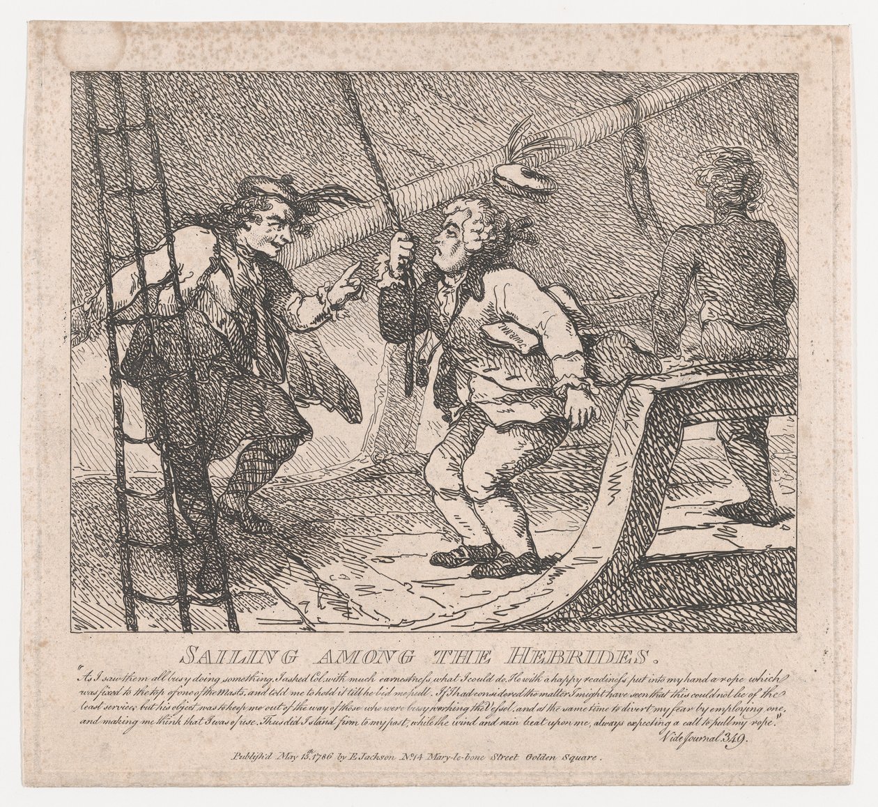 Navigando tra le Ebridi da Thomas Rowlandson
