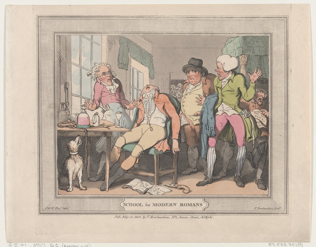 Scuola per Romani moderni, 10 maggio 1802 da Thomas Rowlandson