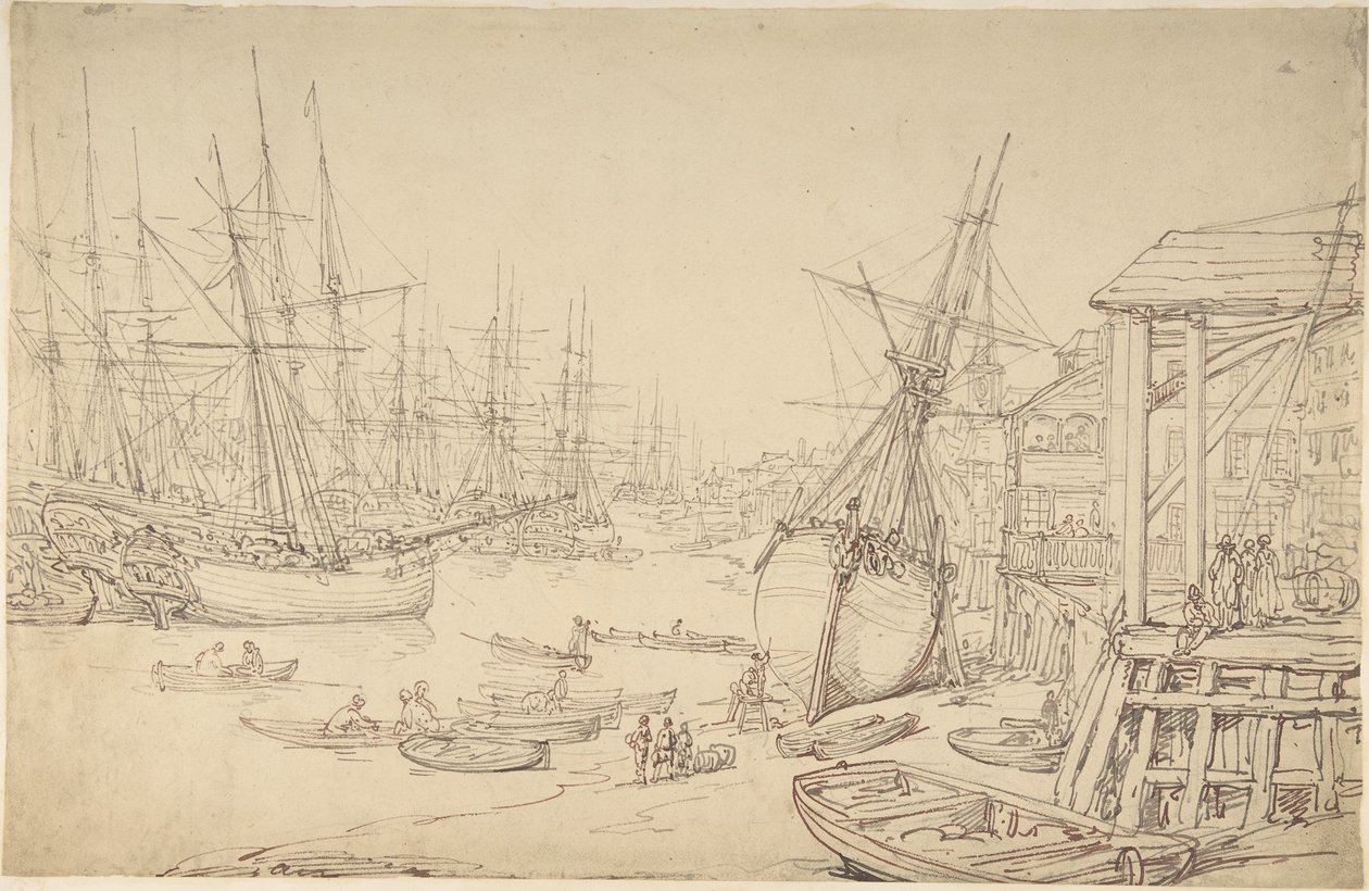 Cantiere navale, Greenwich da Thomas Rowlandson