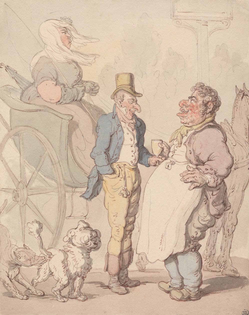 "Slender Billy"  Si rinfresca da Thomas Rowlandson